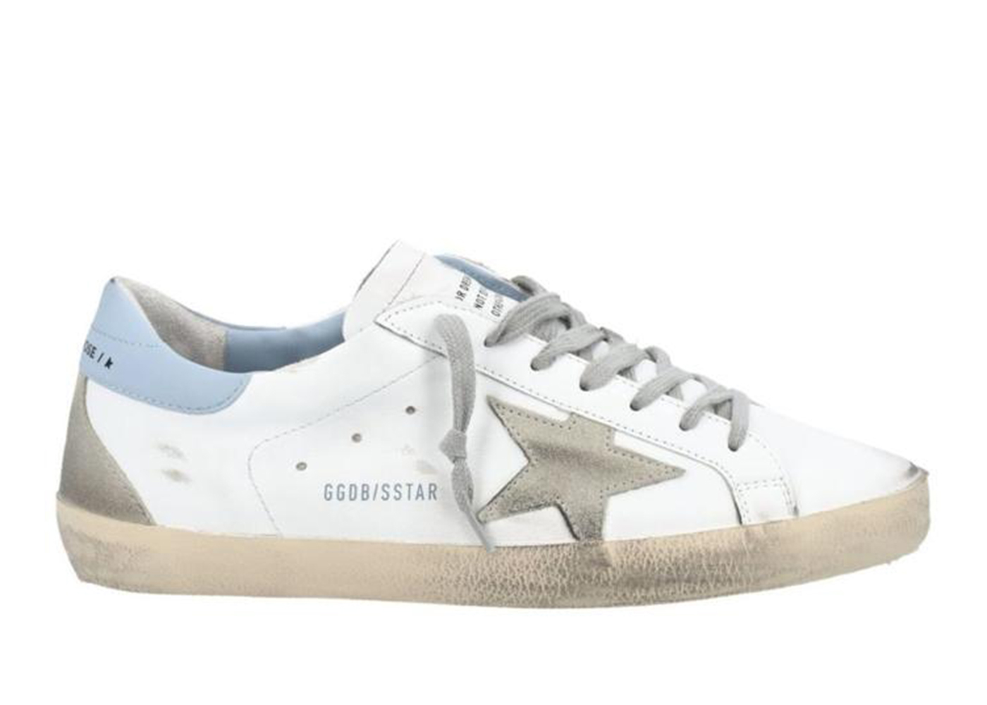 Golden Goose Super Star White Ice Powder Blue GMF00102.F002569.10588 ...