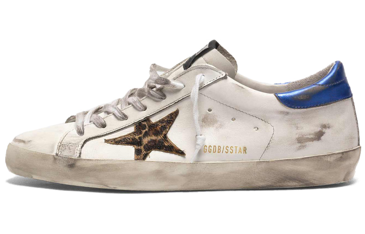 Golden Goose Superstar 'Blue Leopard Distressed'