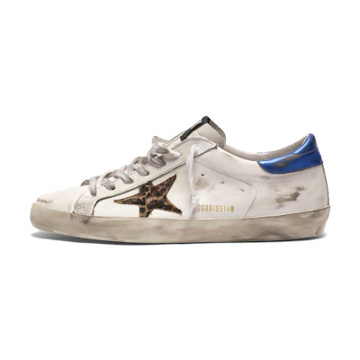 Golden Goose Superstar 'Blue Leopard Distressed'