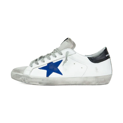Golden Goose Superstar 'Blue Star Distressed White'