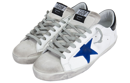 Golden Goose Superstar 'Blue Star Distressed White' 圖 2