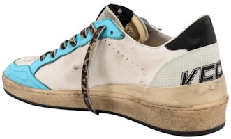 Golden Goose 復古輕巧舒適簡約 低筒皮革板鞋 白藍 Shop Golden Goose 復古輕巧舒適簡約 低筒皮革板鞋 白藍