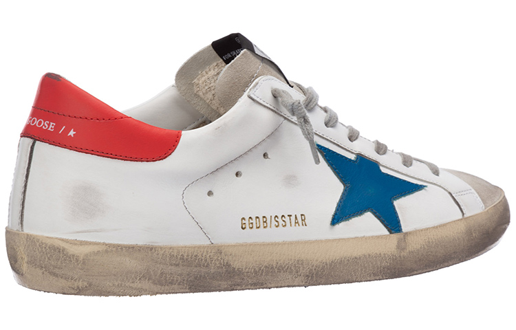 Golden Goose Superstar 'Distressed White Blue Red' 圖 4