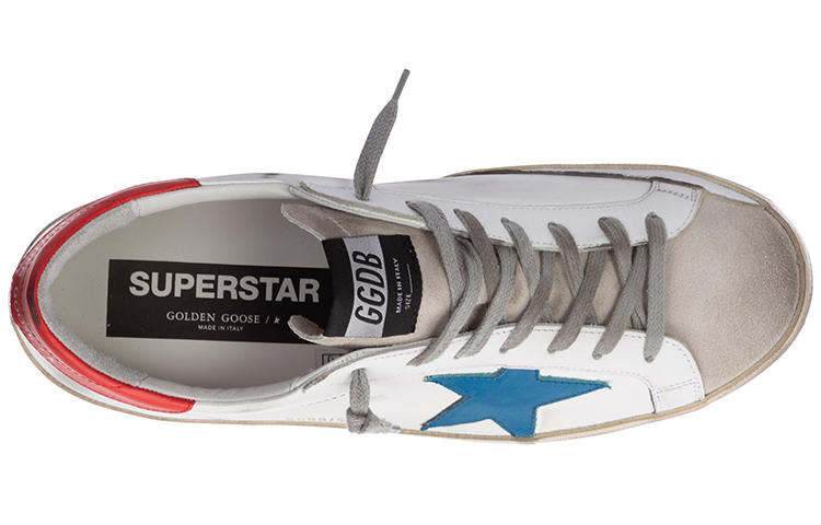 Golden Goose Superstar 'Distressed White Blue Red' 圖 5