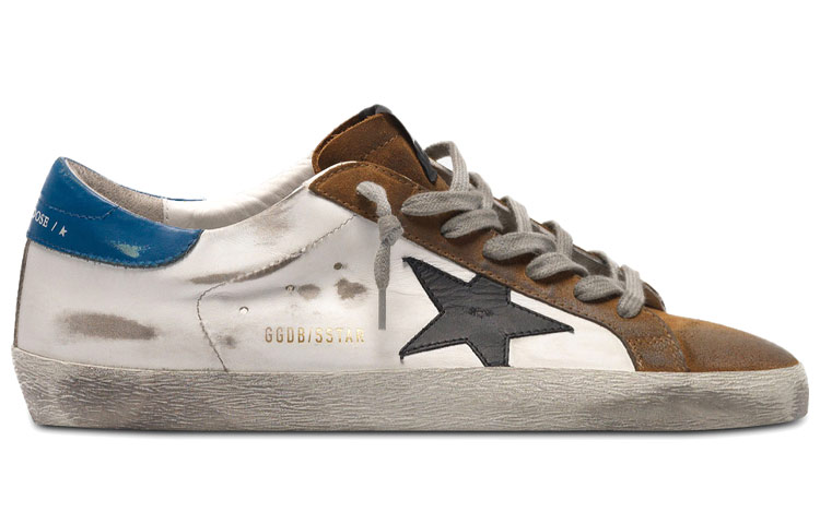 Golden Goose Superstar 'Distressed White Brown Blue' 圖 2
