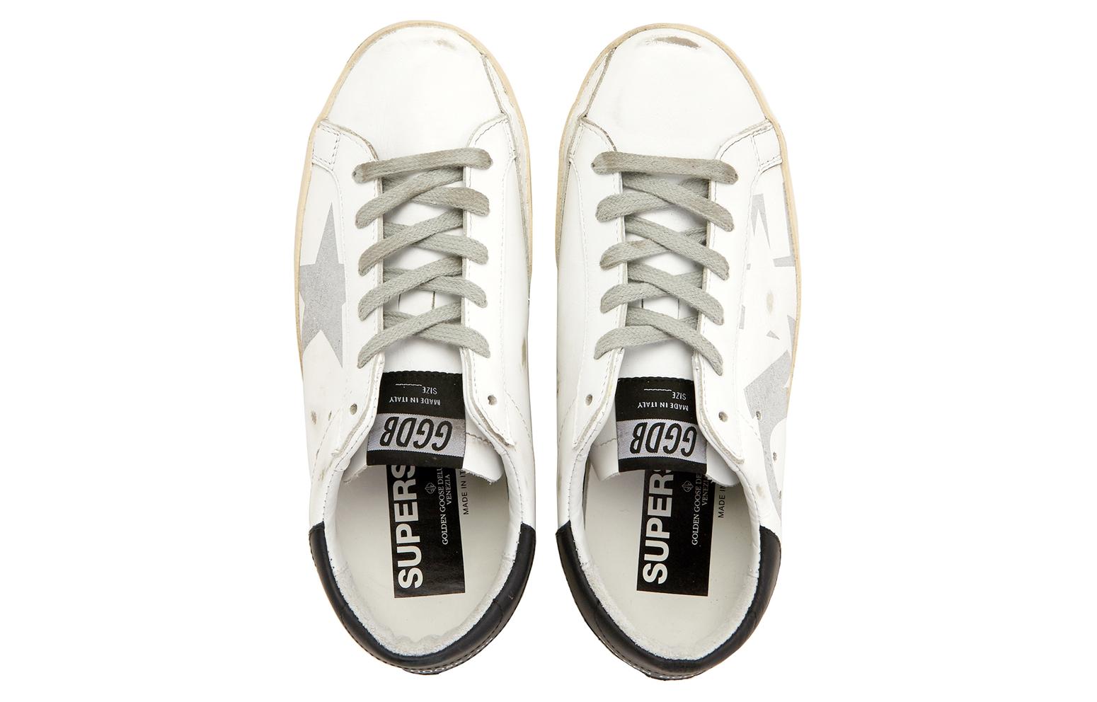 Golden Goose Superstar 'Distressed White Grey with Black Heel' 圖 4