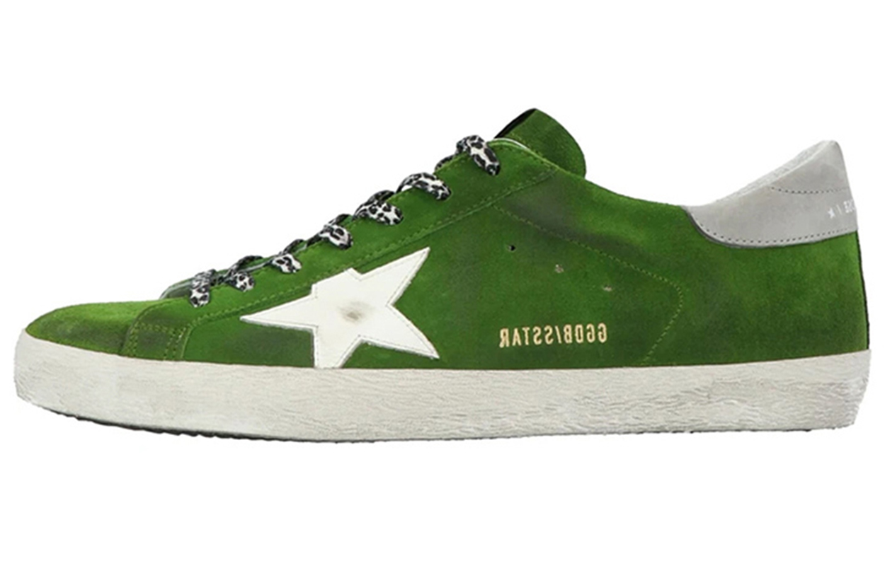 Golden Goose Superstar 'Green Distressed'