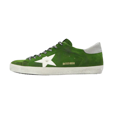 Golden Goose Superstar 'Green Distressed'