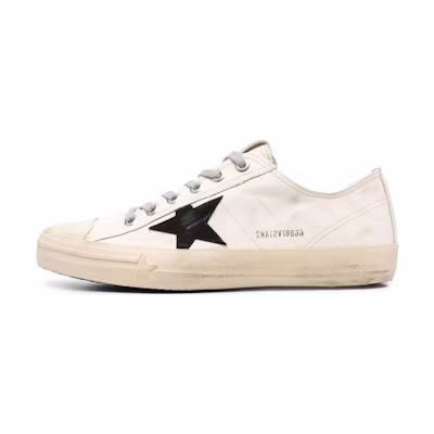 Golden Goose Superstar 'Ivory Distressed Star'