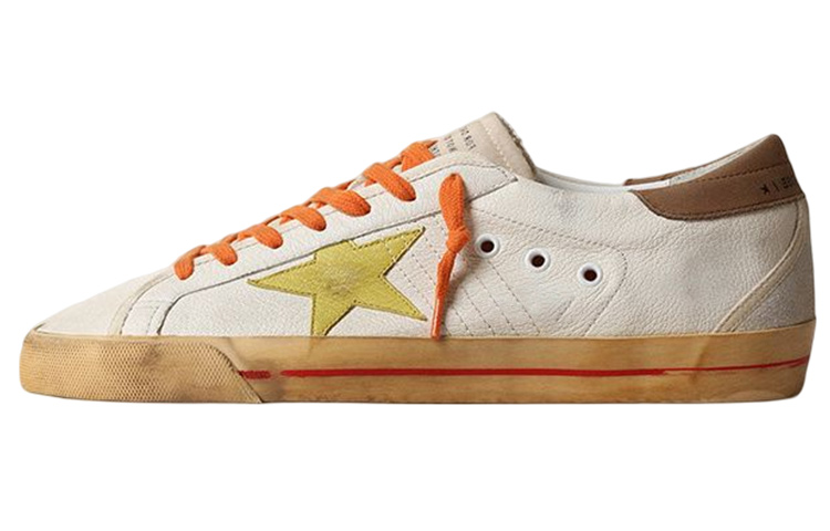 Golden Goose Superstar 'Orange White Distressed'
