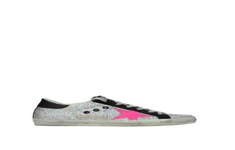 Golden Goose Superstar 'Pink Silver Glitter'