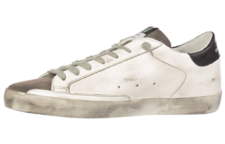 Buy Golden Goose Superstar 'Red Star Distressed White Black Tail' G35MS590.Q74