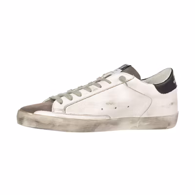 Golden Goose Superstar 'Red Star Distressed White Black Tail'