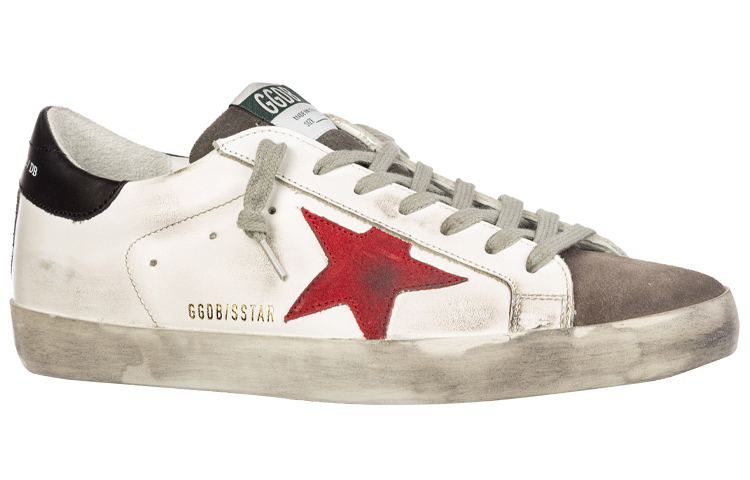 Golden Goose Superstar 'Red Star Distressed White Black Tail' 圖 3