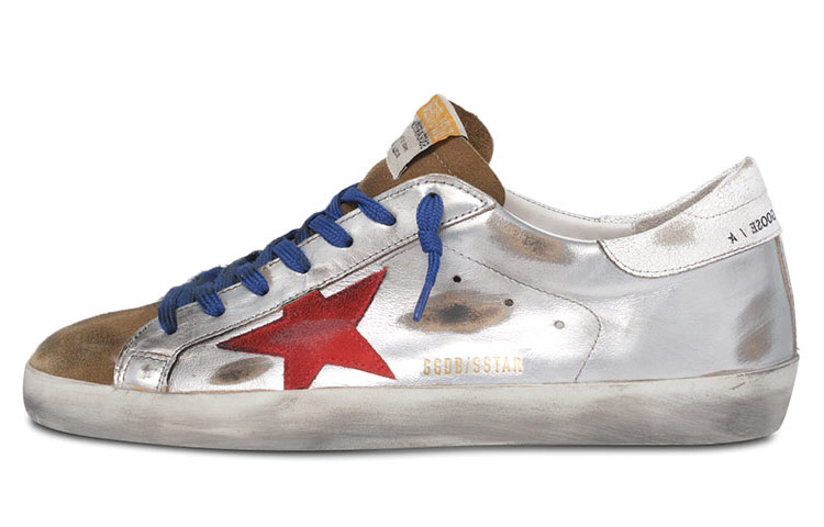 Golden Goose Superstar 'Silver Red'