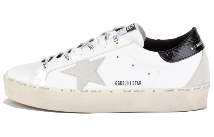 Golden Goose Superstar 'White Black Tail Distressed'