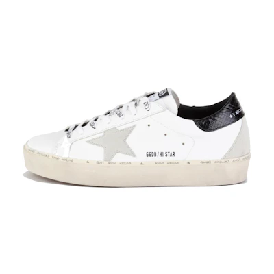 Golden Goose Superstar 'White Black Tail Distressed'