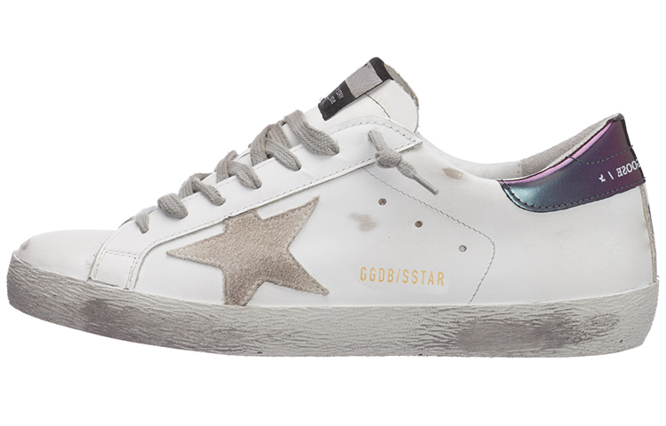 Golden Goose Superstar 'White Blue Distressed'