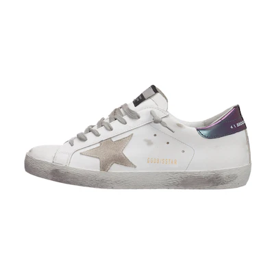 Golden Goose Superstar 'White Blue Distressed'