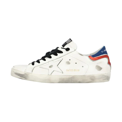 Golden Goose Superstar 'White Blue Distressed'
