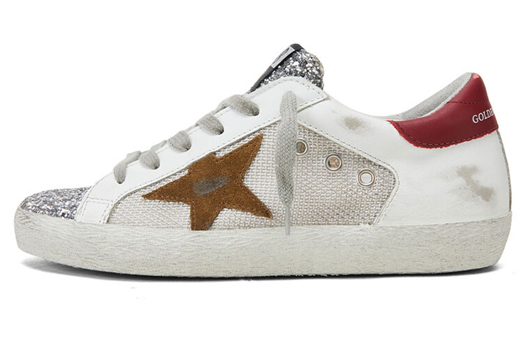Golden Goose Superstar 'White Glitter Distressed'