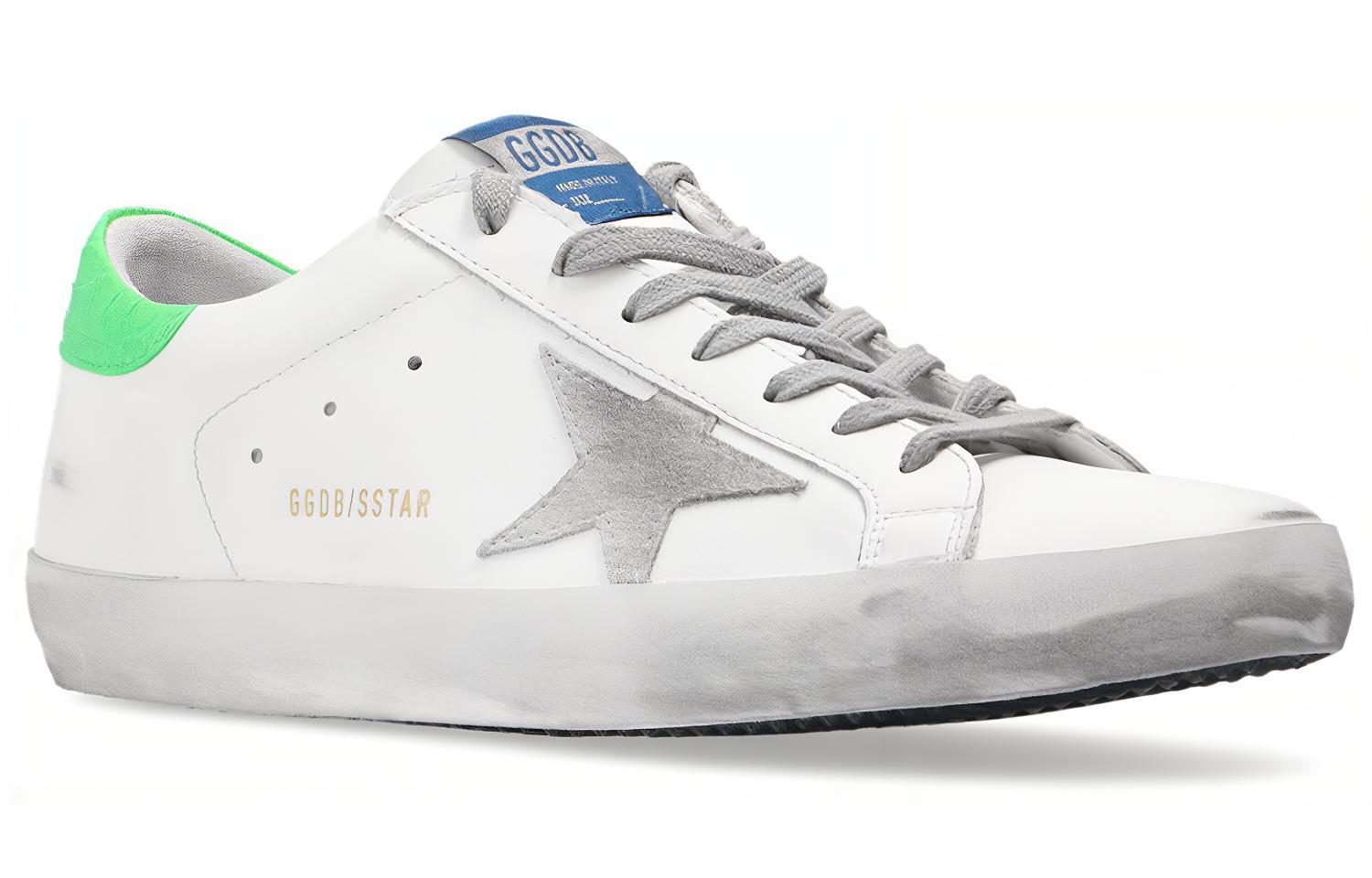 Golden Goose Superstar 'White Grey Green Distressed' 圖 3