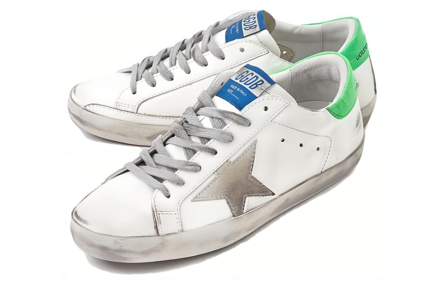Golden Goose Superstar 'White Grey Green Distressed' 圖 4