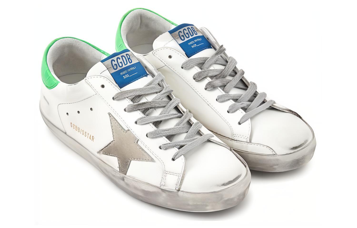 Golden Goose Superstar 'White Grey Green Distressed' 圖 5