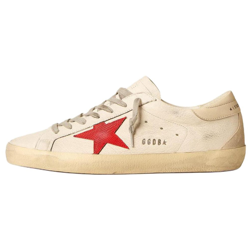 Golden Goose Superstar Low-Top White Leather Sneakers for Men. GMF00102.F005989.11882