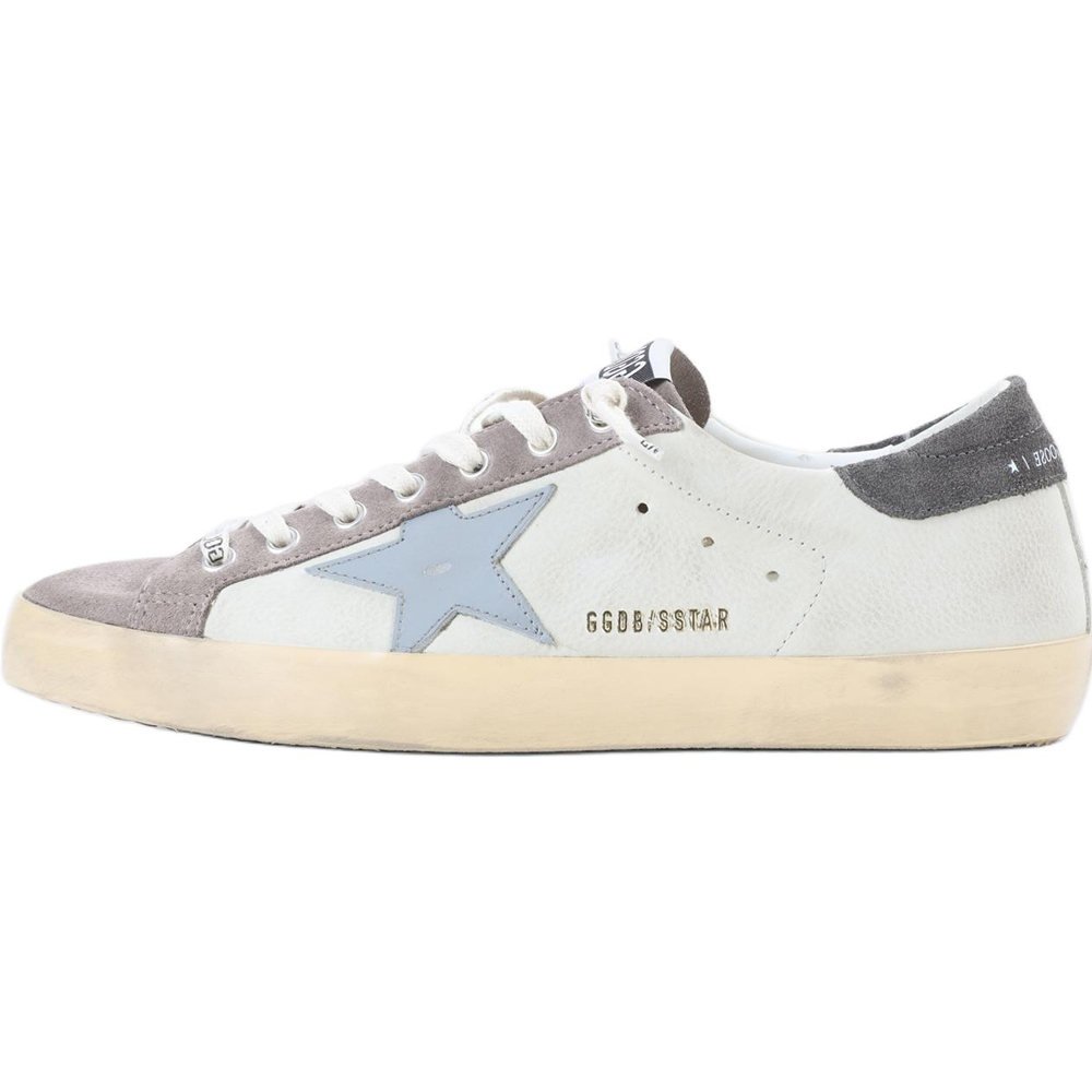Golden Goose Superstar White Leather Low-Top Sneakers with Star Design for Men GMF00101.F008112.60660