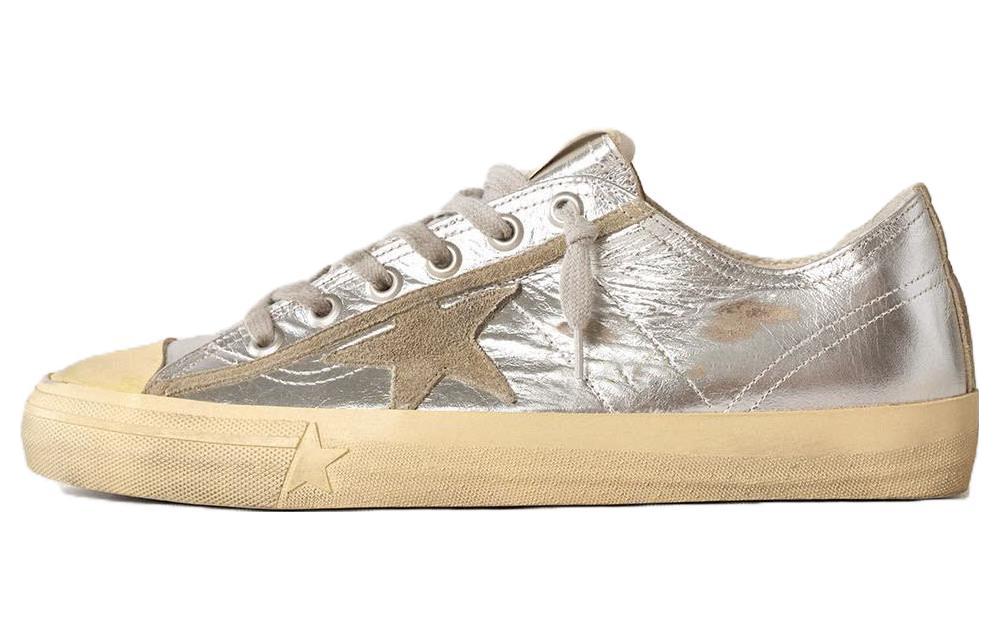 Golden Goose V-Star 'Silver Leather Low-Top' GMF00129.F003091.70136