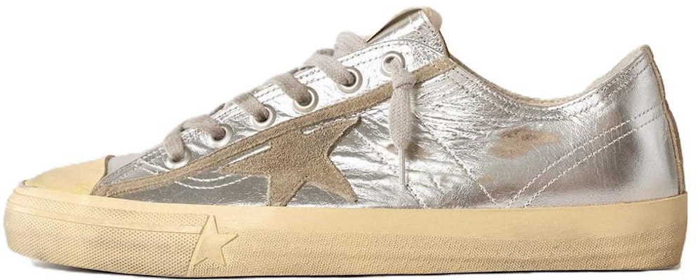 Golden Goose V-Star 'Silver Leather Low-Top' GMF00129.F003091.70136 Buy Golden Goose V-Star 'Silver Leather Low-Top' GMF00129.F003091.70136