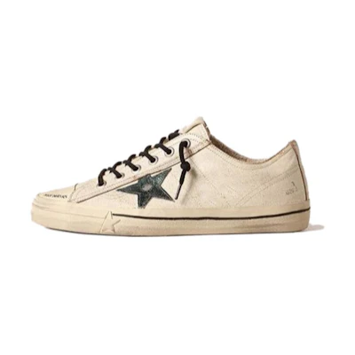 Golden Goose V-Star 'White Leather Fabric'