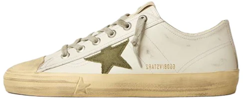 Golden Goose V-Star Low-Top White Green Sneakers Casual Classic Style GMF00129.F005295.10502 Golden Goose V-Star Low-Top White Green Sneakers Casual Classic Style GMF00129.F005295.10502