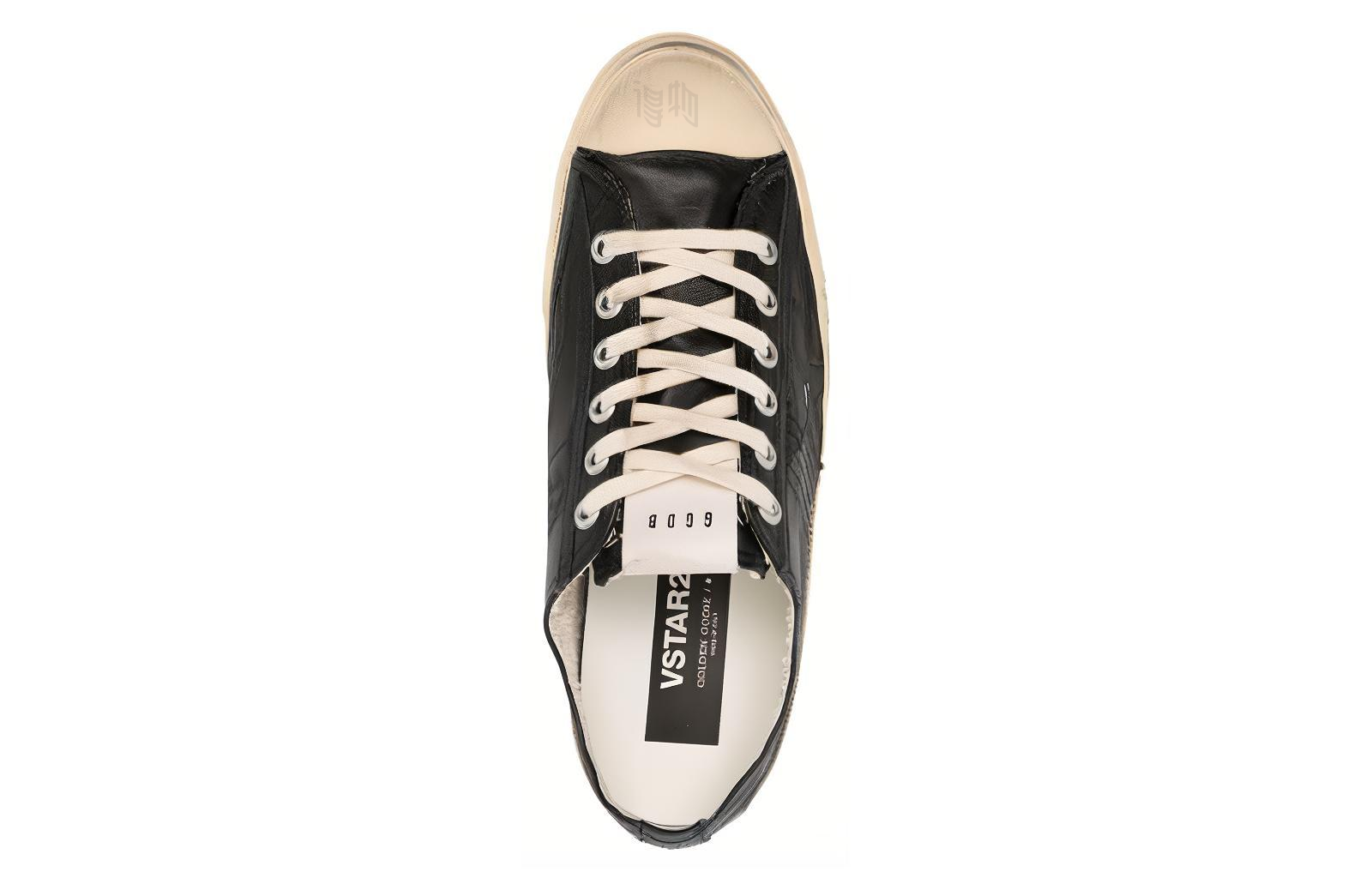 Lookbook Golden Goose V-Star Low 'Black Leather' GMF00129.F005033.90100