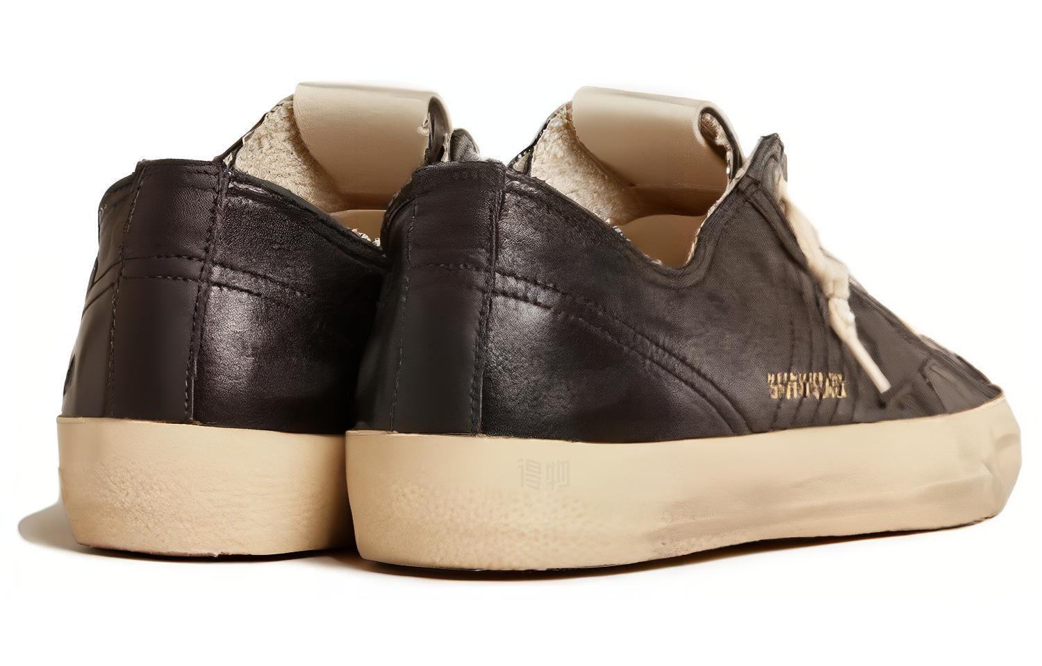 Shop Golden Goose V-Star Low 'Black Leather' GMF00129.F005033.90100