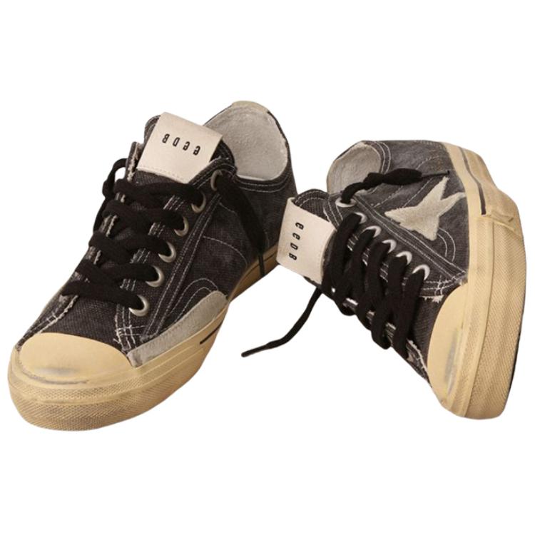 Shop Golden Goose V-Star LTD 'Kanvas Hitam Fashion' GMF00129.F003088.90184