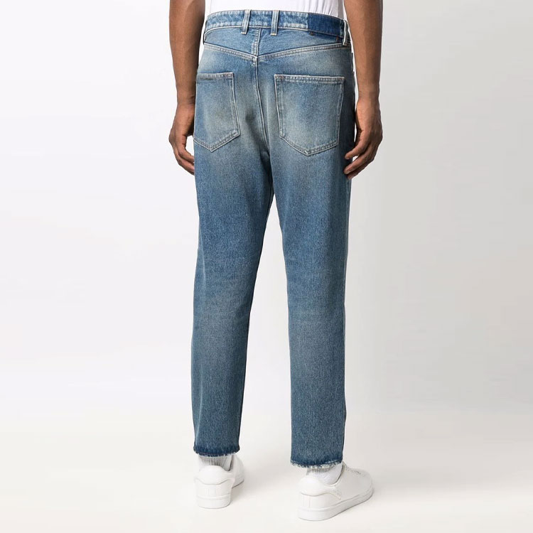 Shop ゴールデングース ウォッシュド ストレートレッグ ローライズ ジーンズ ブルー GMP00596P00062150100