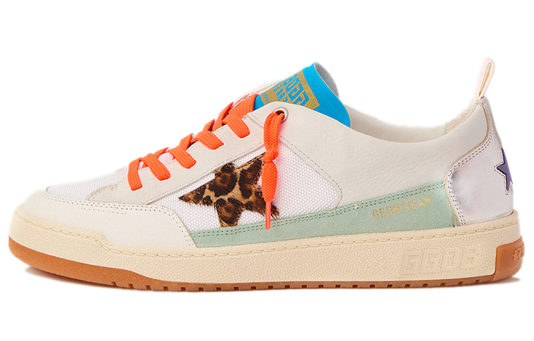 Buy 골든구스 여 화이트 오렌지 '레오스타' GMF00130.F000460.80387