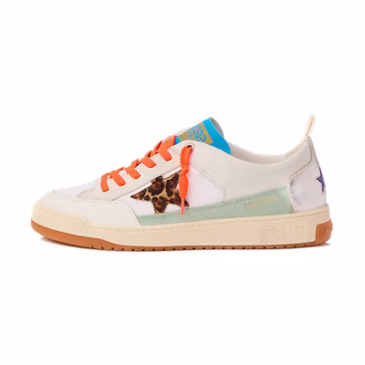 Golden Goose Yeah White Orange 'Leo Star'