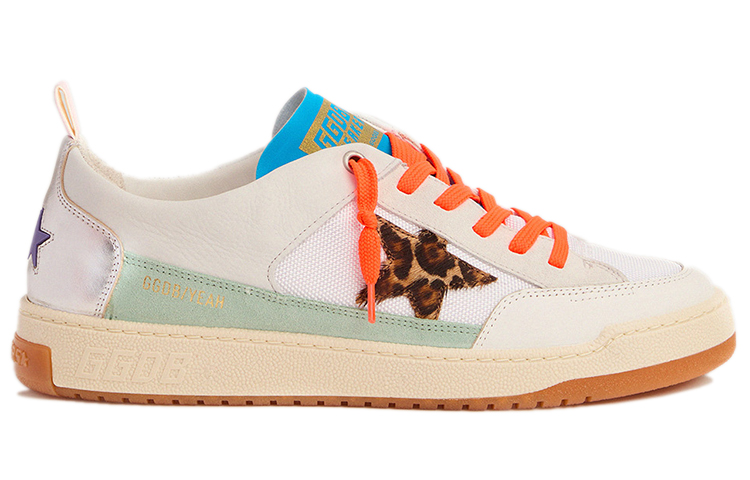 Order 골든구스 여 화이트 오렌지 '레오스타' GMF00130.F000460.80387