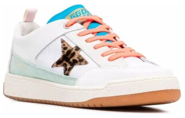 Lookbook 골든구스 여 화이트 오렌지 '레오스타' GMF00130.F000460.80387