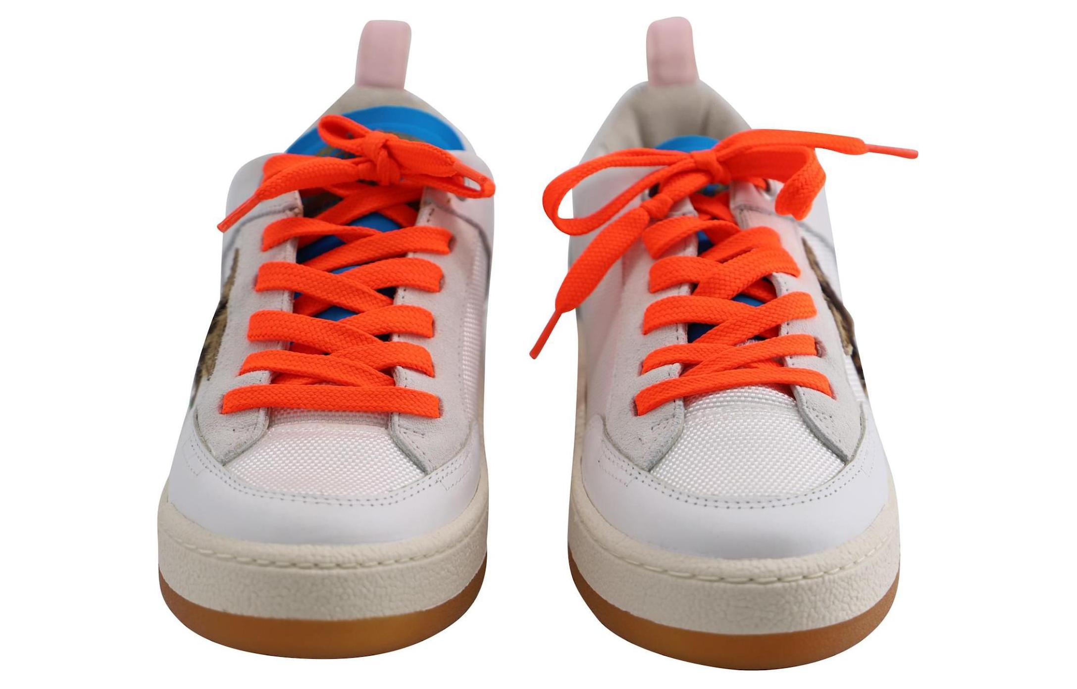 Details for 골든구스 여 화이트 오렌지 '레오스타' GMF00130.F000460.80387