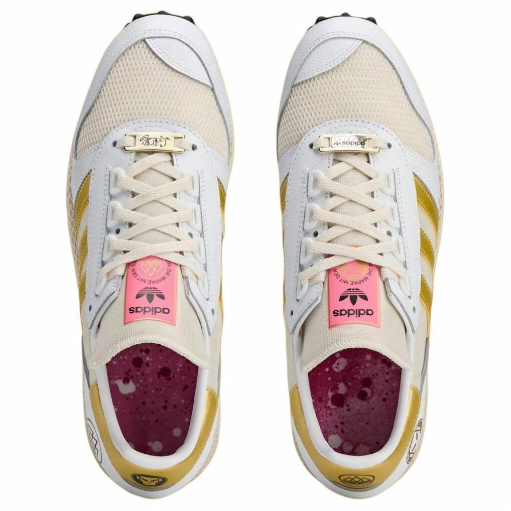 Shop Goldie x adidas Silverbirch SPZL 'White Gold' Sepatu Putih Emas JI2085