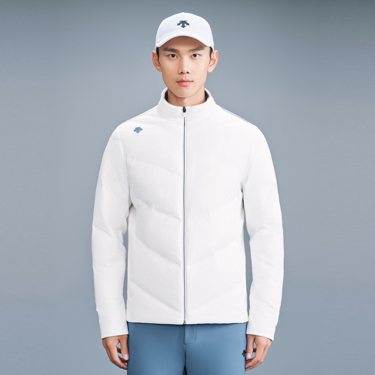 Shop GOLF Descente FIELD系列 短款拼接針織羽絨外套 G343MFDJO1