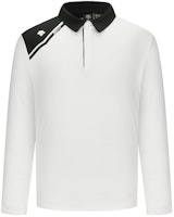 GOLF DESCENTE Field Series Stretch Micro-Fleece Long Sleeve Polo Shirt. G343MFTLN1 GOLF DESCENTE Field Series Stretch Micro-Fleece Long Sleeve Polo Shirt. G343MFTLN1