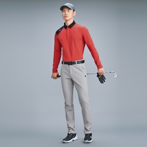 GOLF DESCENTE Serie Field Polo Manga Larga de Micro-Fleece Elástico. G343MFTLN1 8