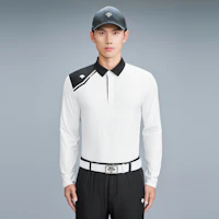 Shop GOLF DESCENTE Field Series 彈性微絨面長袖POLO衫 G343MFTLN1