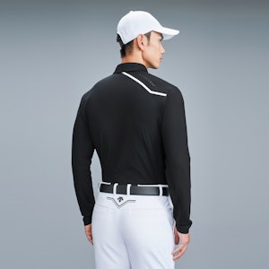 GOLF DESCENTE Serie Field Polo Manga Larga de Micro-Fleece Elástico. G343MFTLN1 2