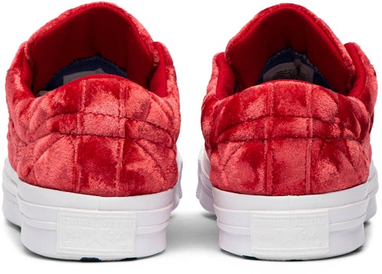 Golf Le Fleur x Converse One Star 'Quilted Velvet Cherry' 165598C Details for Golf Le Fleur x Converse One Star 'Quilted Velvet Cherry' 165598C